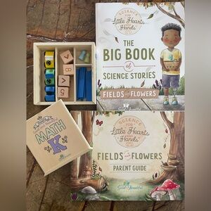 The Good and the Beautiful Kindergarten science and Kindergarten math box!